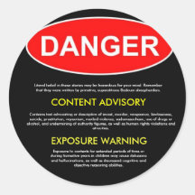 Bible Danger Sticker