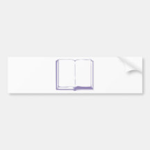 Bible lila fond blanc bumper stickers