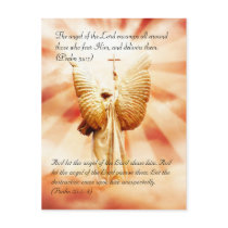 Bible passage, angel of the Lord Postcards