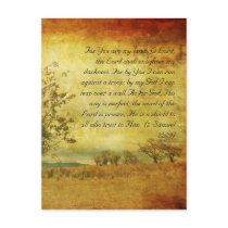 Bible passage, grunge landscape postcards