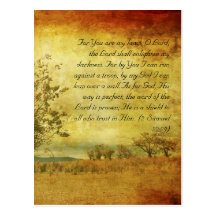 Bible passage, grunge landscape postcards