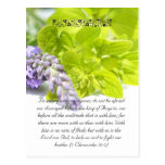 Bible passage,herbs close up postcard