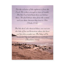 Bible passage, the seaside post cards