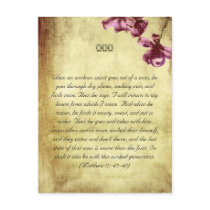 Bible passages postcard