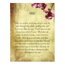 Bible passages postcard