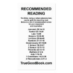 Bible Recommended Reading Card Business Card Template