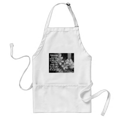 BIBLE SCRIPTURE GALATIANS 6:9 APRON by scriptures