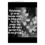 BIBLE SCRIPTURE GALATIANS 6:9 CARD