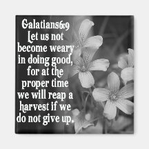 BIBLE SCRIPTURE GALATIANS 6:9 MAGNET
