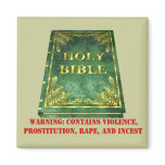 Bible Sex Violence Warning magnets