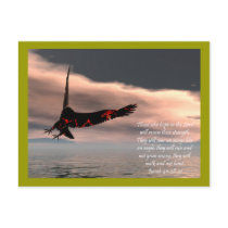 Bible Verse Isaiah 40: 28-31 with Eagle Post Cards