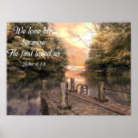 Bible Verse Poster John 4:19 posters