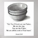 BIBLE VERSE, YOU ARE THE POTTER, ISAIAH posters