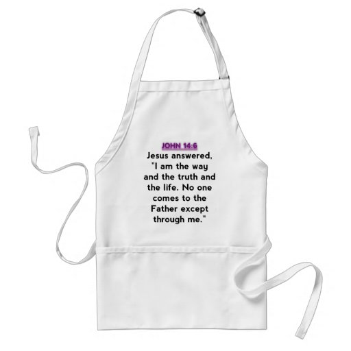 Bible Verses - John 14:6 Aprons
