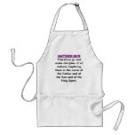Bible Verses - Matthew 28:19 Apron