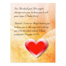 Bible verses red heart grunge design, postcard