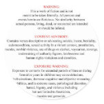 Bible Warning Label stickers