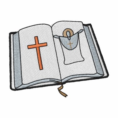 Bible with Pictures Embroidered Jacket by ZazzleEmbroidery