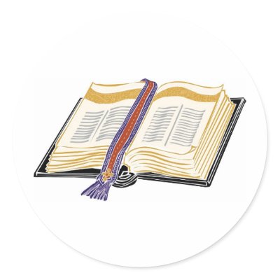 Bible with Woven Bookmark by White_Wedding