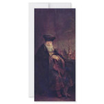 Biblical Figure By Rembrandt Harmensz. Van Rijn Customized Rack Card