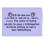 Bibliomania Blank Card