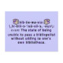 Bibliomania Postcard