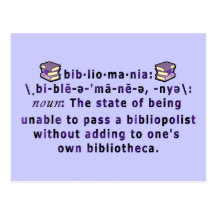 Bibliomania Postcard
