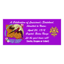 Bicentennial Louisiana Important See Notes Below Customised Rack Card