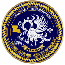 Bicentennial Louisiana Mardi Gras Party  Pin