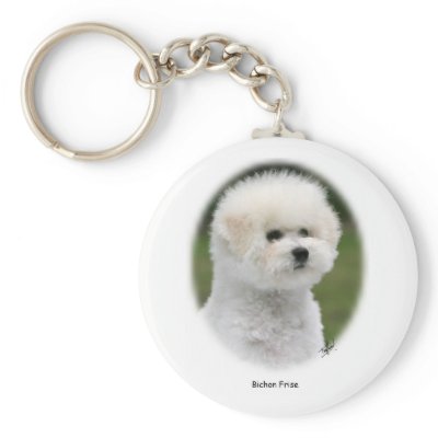 Bichon 9Y362D-058 Key Chain by TraffordPhotos