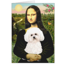 Bichon Frise 2R - Mona Lisa Cards