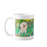 Bichon Frise 4  - Irises mugs