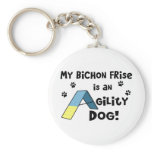 Bichon Frise Agility Dog Key Chains