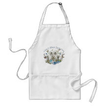Bichon Frise Can't Have Just One Aprons