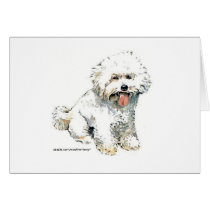 Bichon Frise Card
