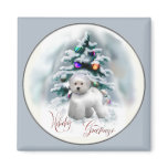 Bichon Frise Christmas Gifts Magnets