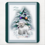 Bichon Frise Christmas Gifts Mousepads