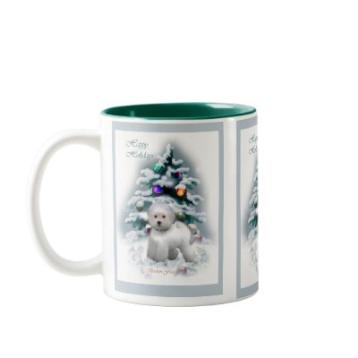 Bichon Frise Christmas Gifts Mug by DogsByDezign