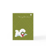 Bichon Frise Christmas Notecard