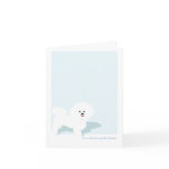 Bichon Frise Custom Note Card