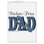 Bichon Frise DAD Greeting Card