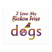 Bichon Frise designs Postcards