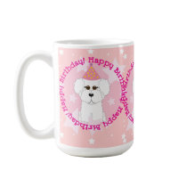 Bichon Frise Happy Birthday Mug