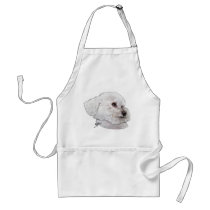 Bichon Frise in Deep Thought Aprons