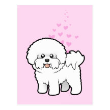 Bichon Frise Love Post Cards