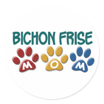 BICHON FRISE MOM Paw Print
