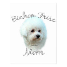 Bichon Frise Mum 2 Postcard