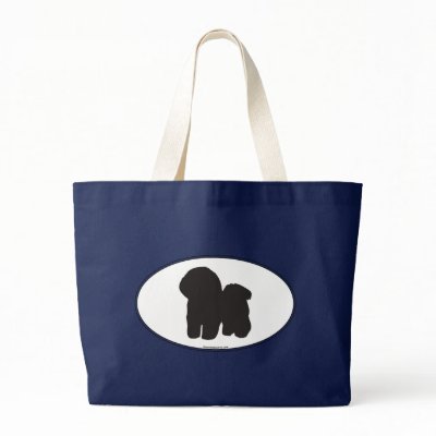 Bichon Frise Silhouette Bag by dogwiregifts