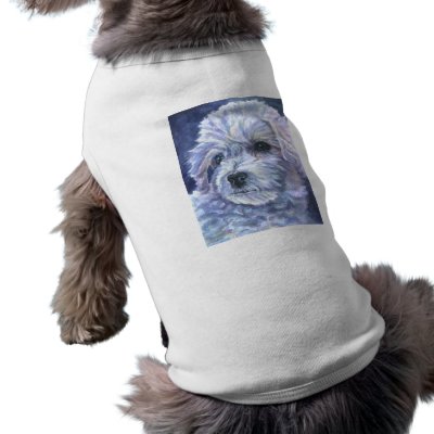 Bichon Frish Dog Sweater Pet Tee Shirt by Dogartist