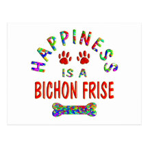 Bichon Happiness Postcard